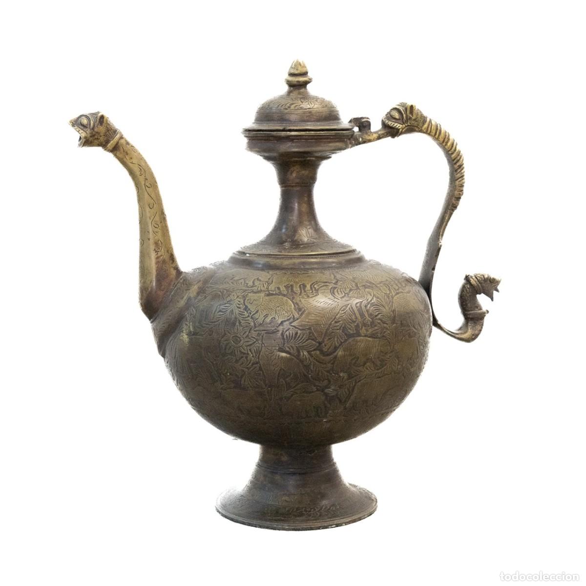 Arte: Aguamanil Oriental Bronce - Foto 1
