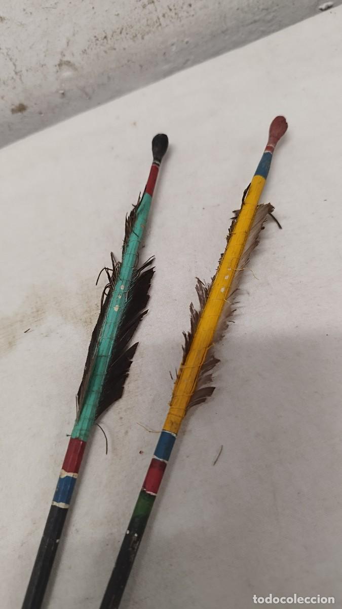 Arte: Dos antiguas flechas de arco,del amazonas - Foto 4