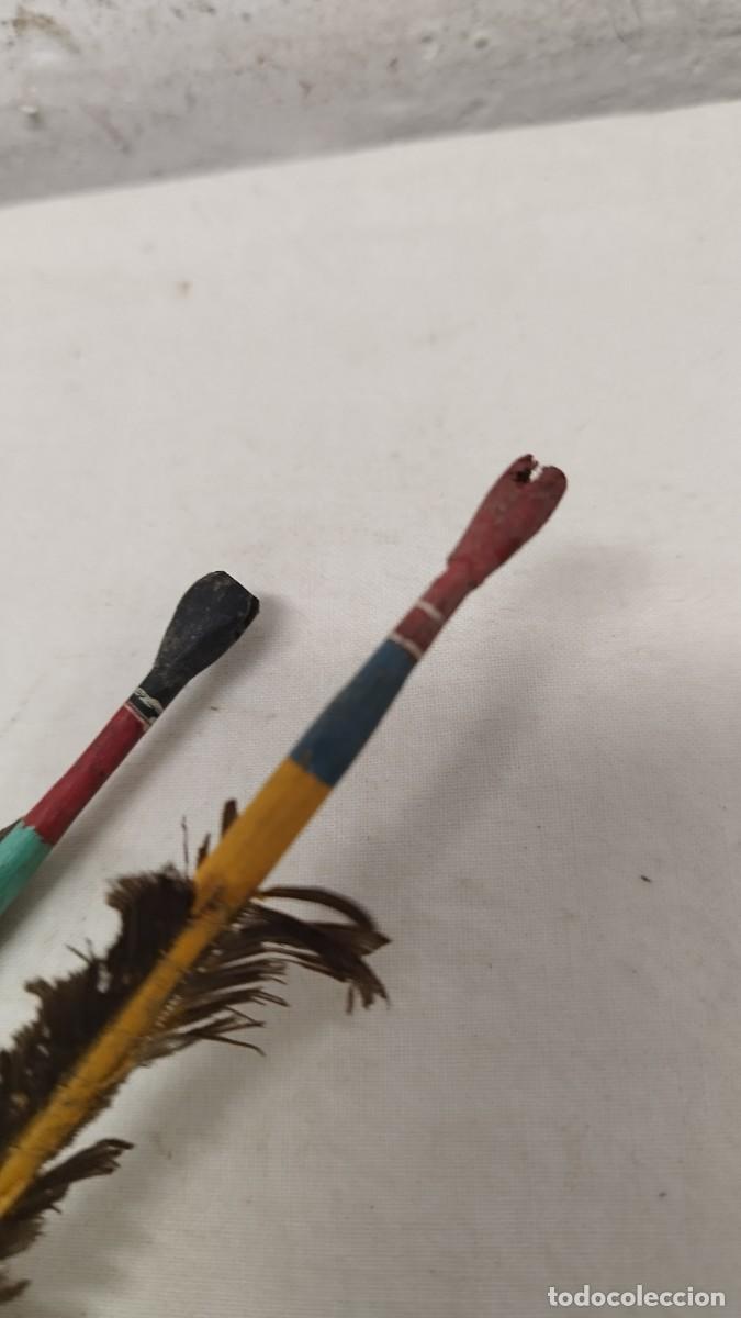Arte: Dos antiguas flechas de arco,del amazonas - Foto 6