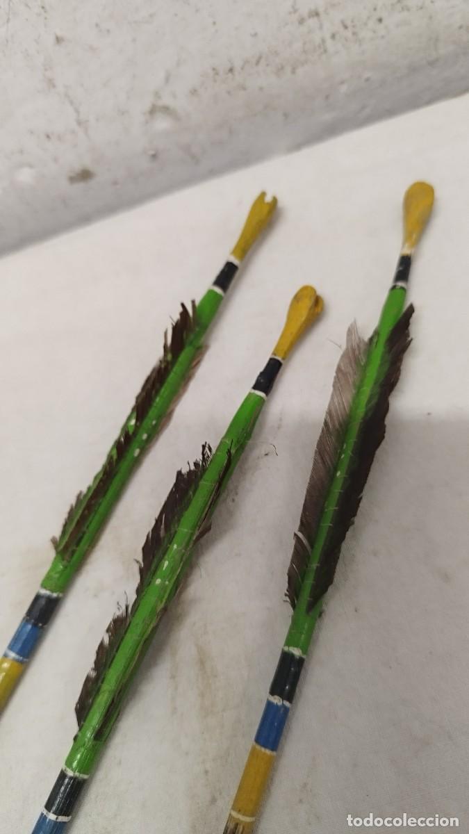 Arte: Tres antiguas flechas de arco,del amazonas - Foto 6