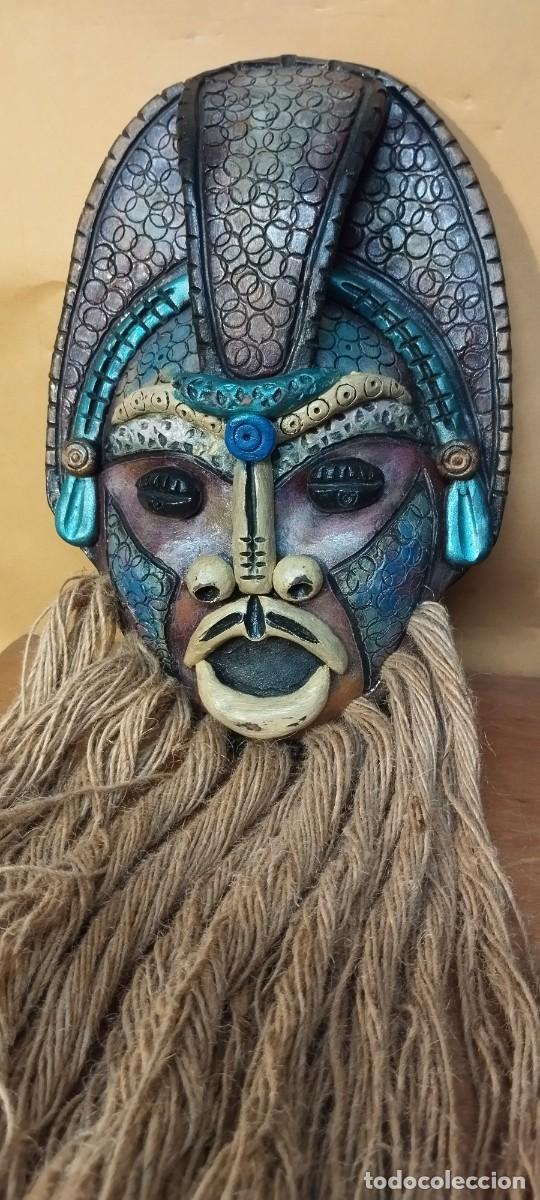 Arte: M&aacute;scara Africana de barro - Foto 5