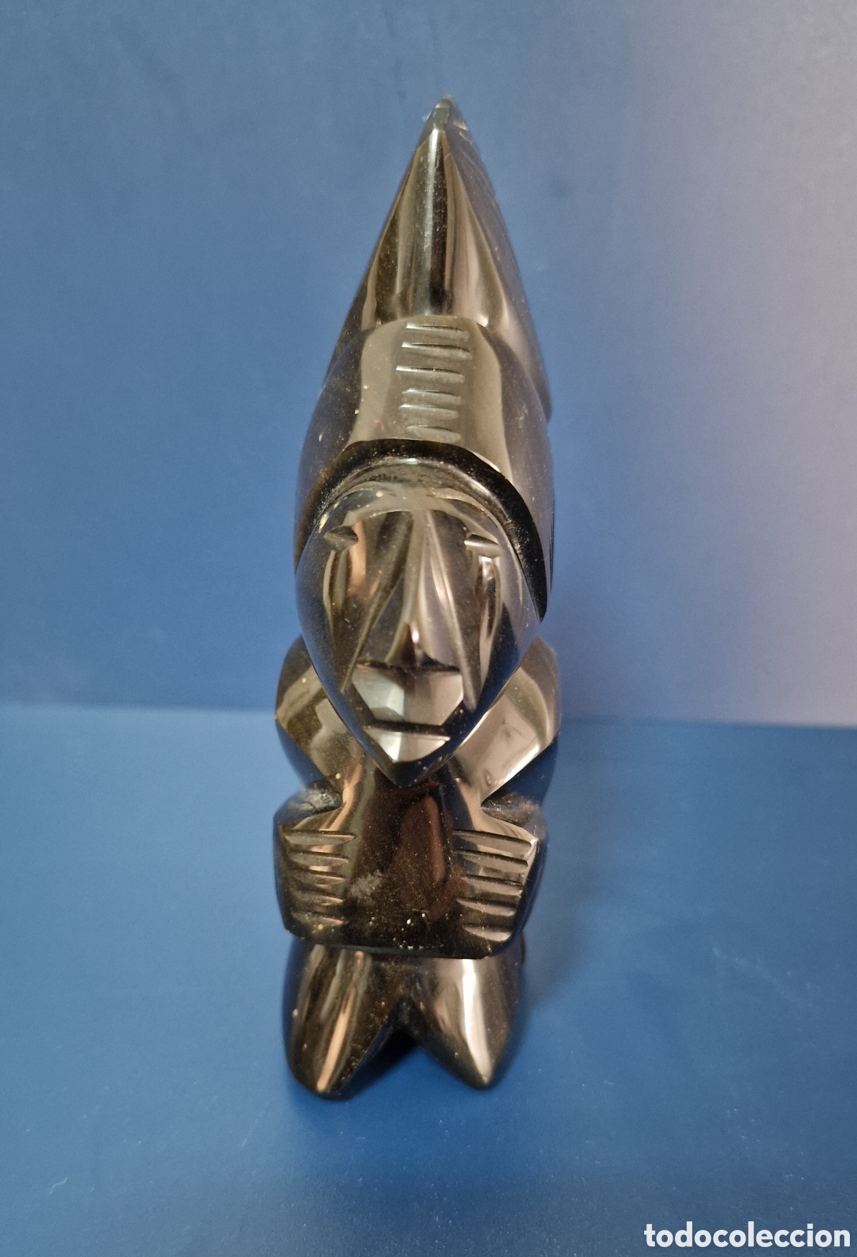 Arte: Figura azteca obsidiana - Foto 3