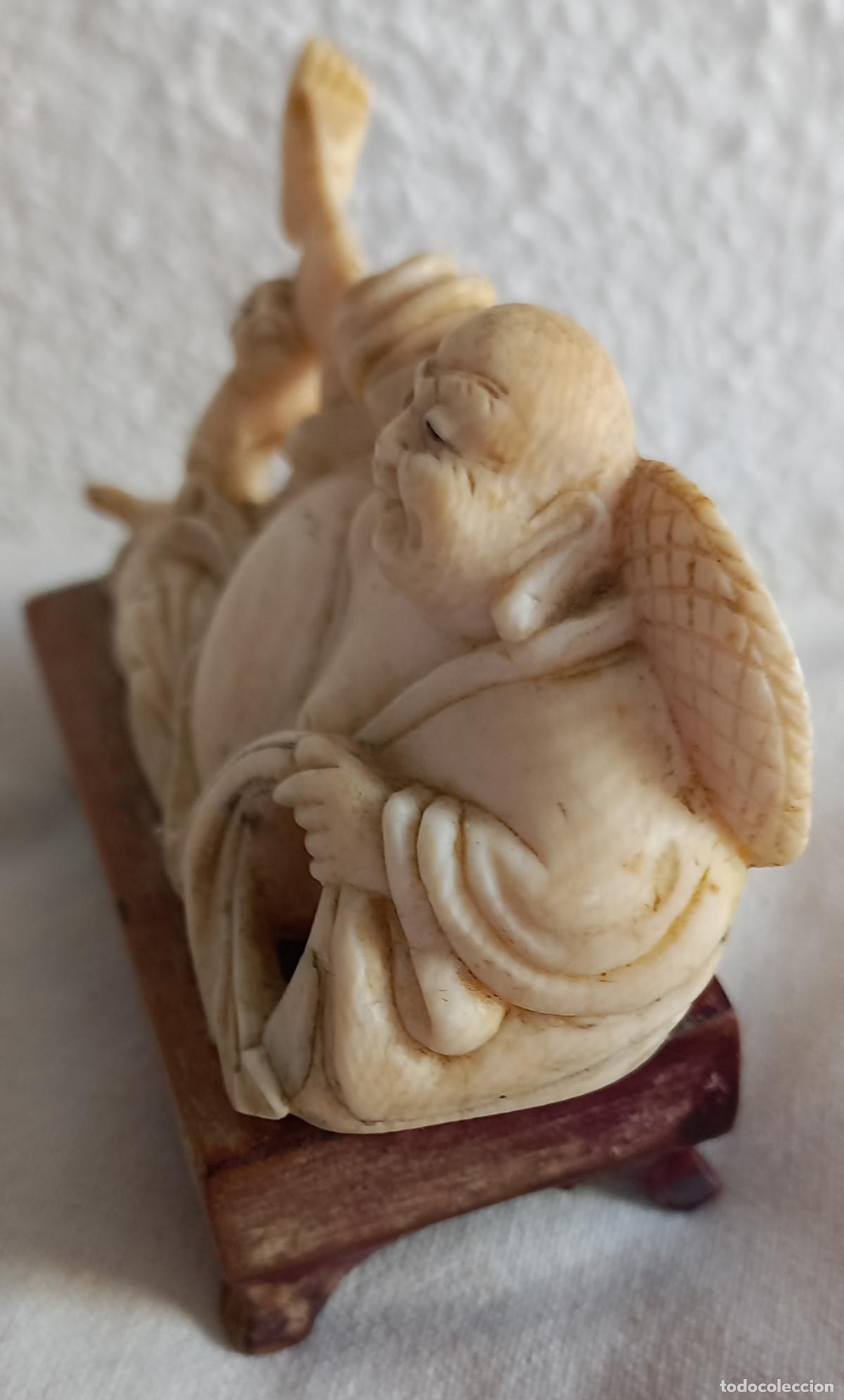 Arte: FIGURA O NETSUKE JAPON&Eacute;S. 8 CM. - Foto 2