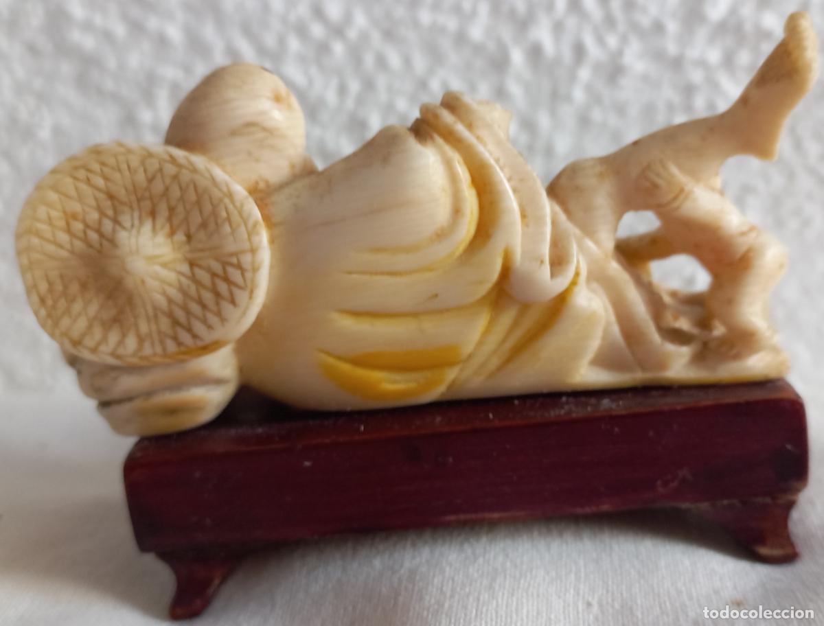 Arte: FIGURA O NETSUKE JAPON&Eacute;S. 8 CM. - Foto 3