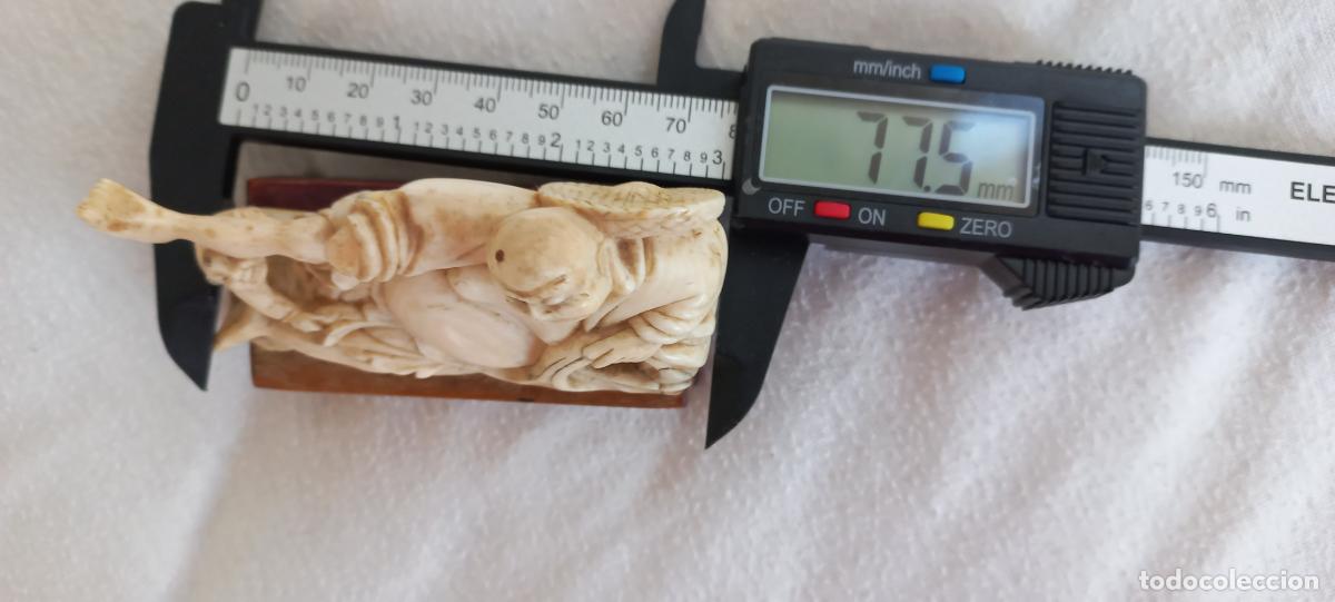 Arte: FIGURA O NETSUKE JAPON&Eacute;S. 8 CM. - Foto 6