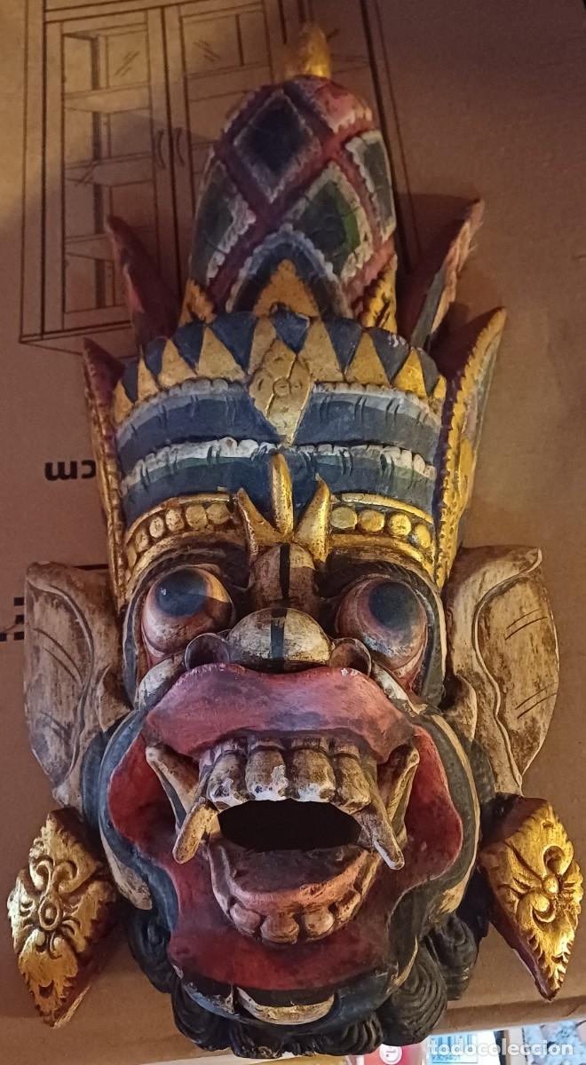 Arte: GRAN M&Aacute;SCARA ANTIGUA BALINESA - Foto 1