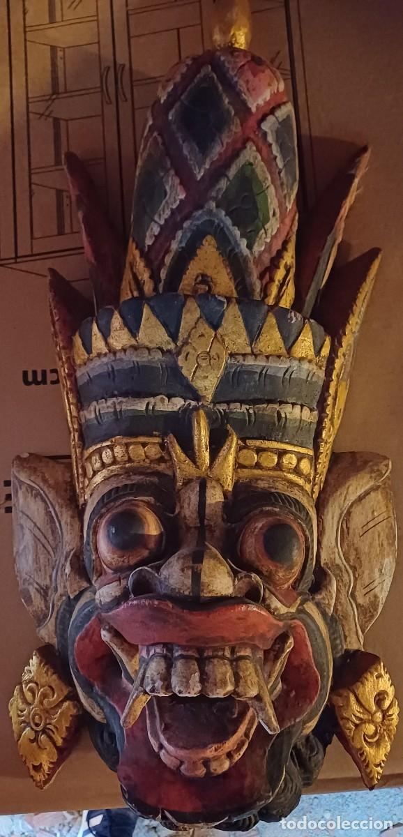 Arte: GRAN M&Aacute;SCARA ANTIGUA BALINESA - Foto 2