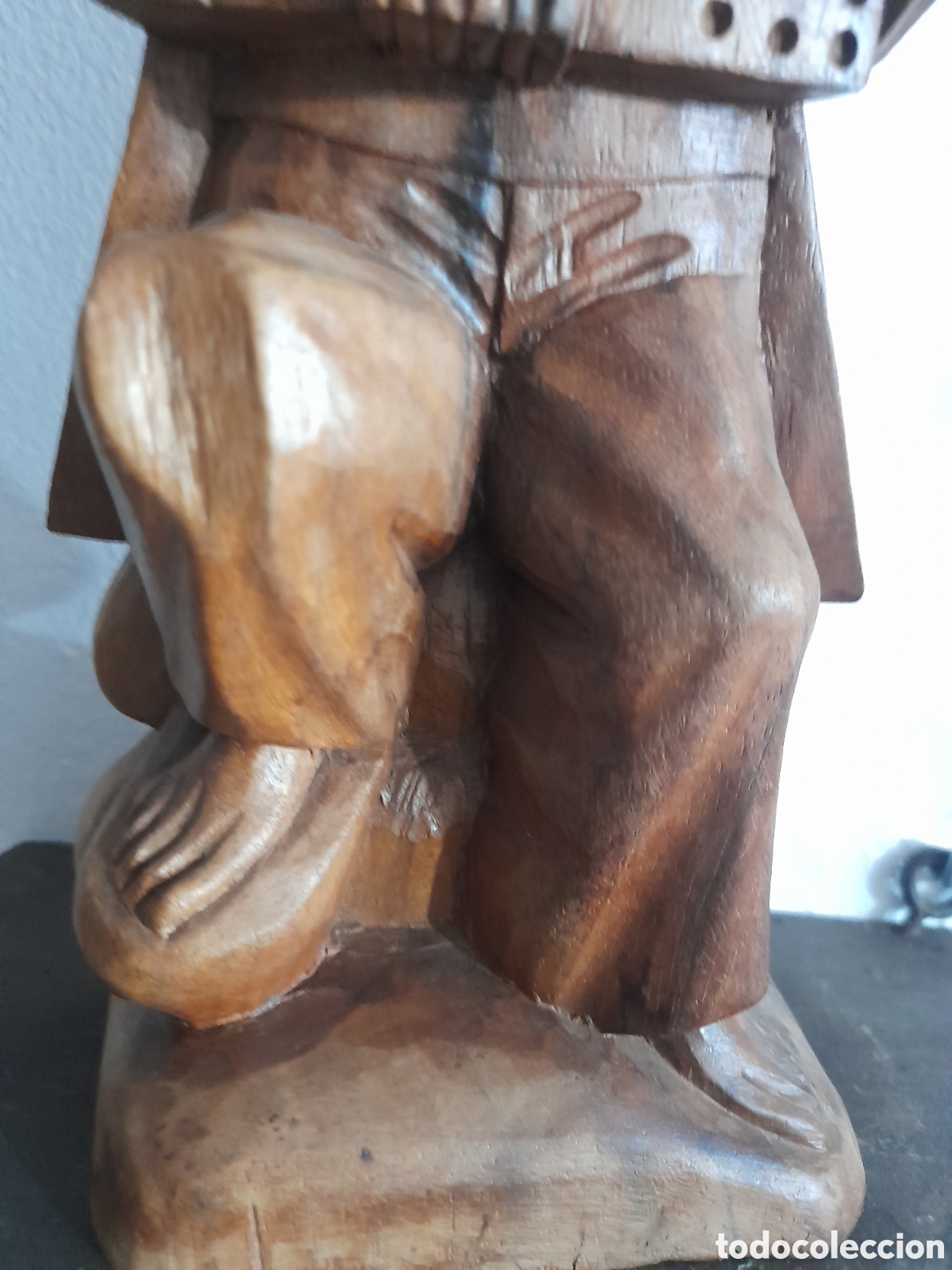 Arte: Talla m&uacute;sico acorde&oacute;n madera - Foto 4