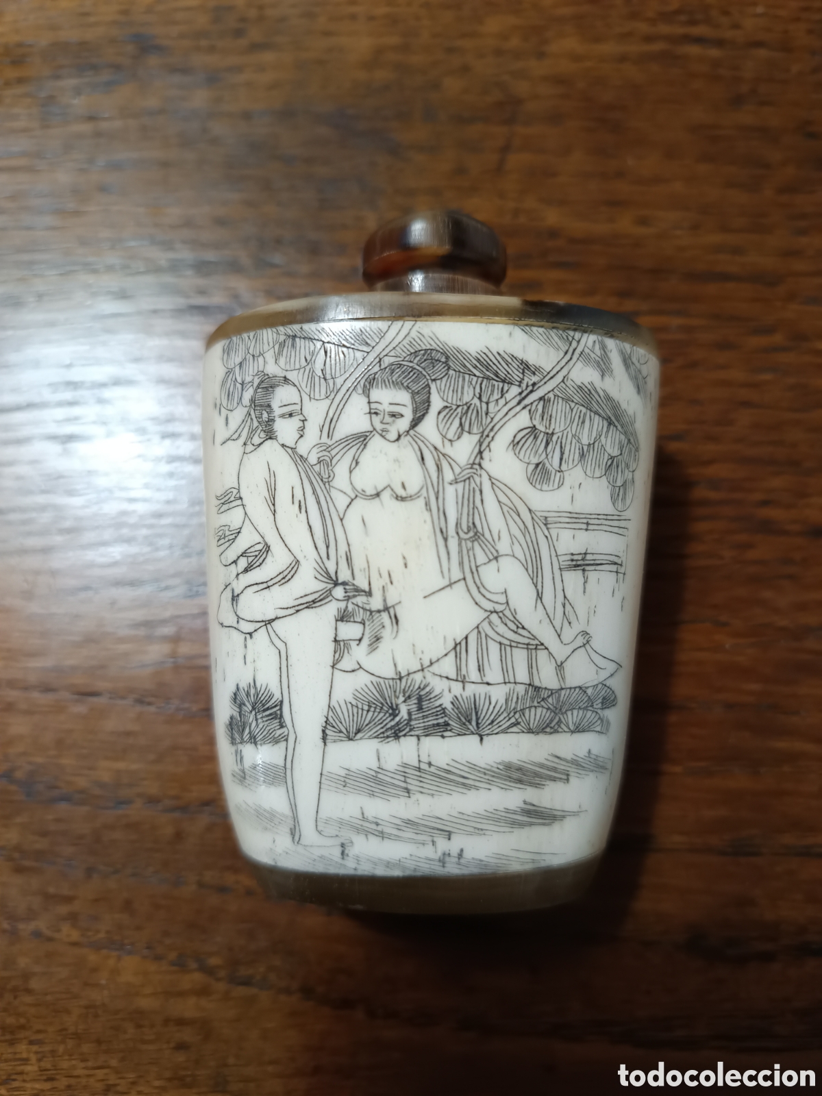 Arte: Esenciero oriental de hueso - Foto 2