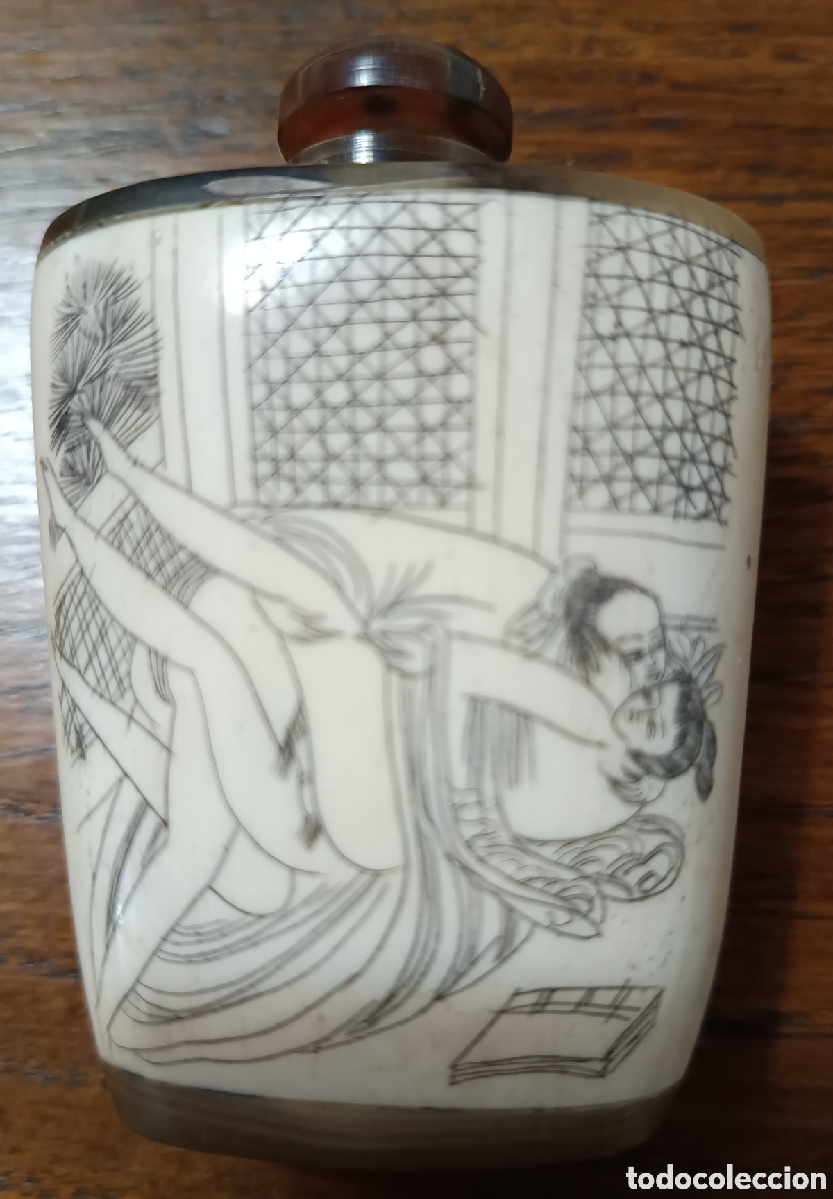 Arte: Esenciero oriental de hueso - Foto 3