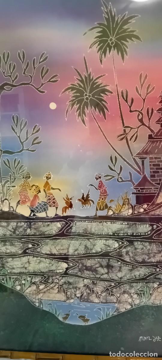 Arte: CUADRO BATIK FIRMADO - Foto 2