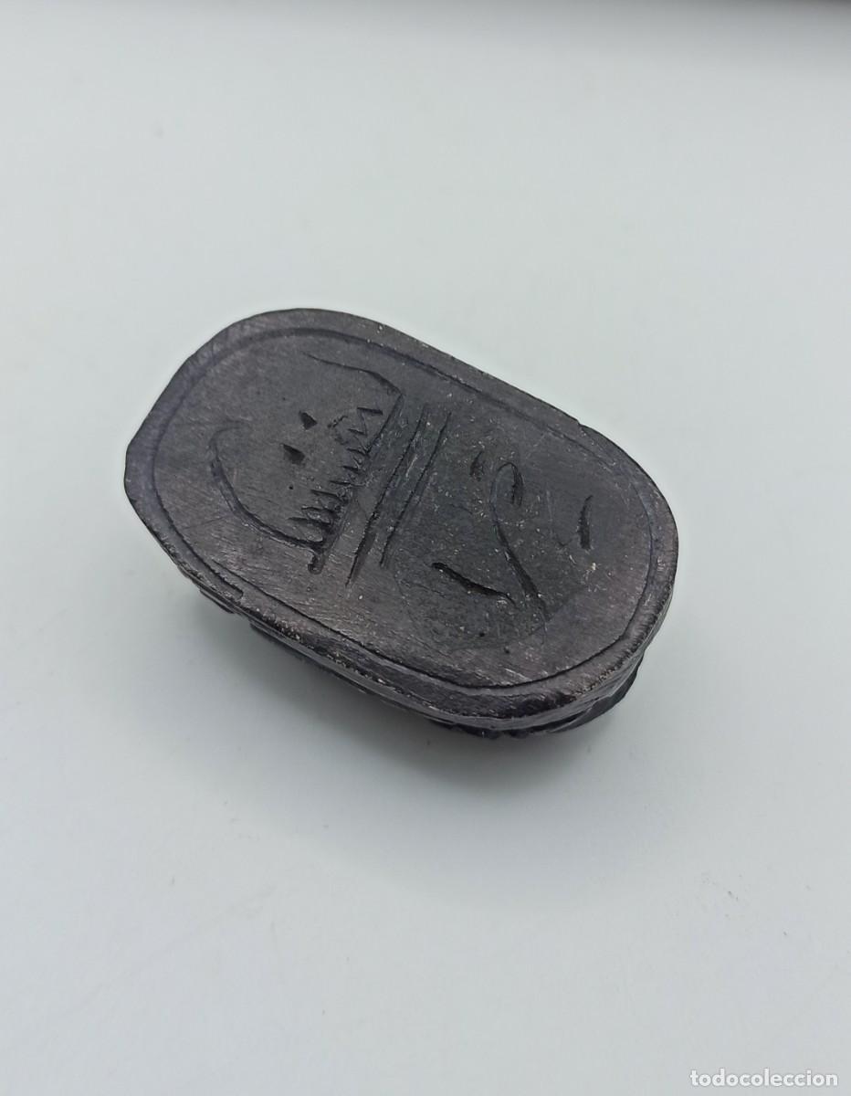 Arte: Escarabajo tallado de Egipto - Foto 3
