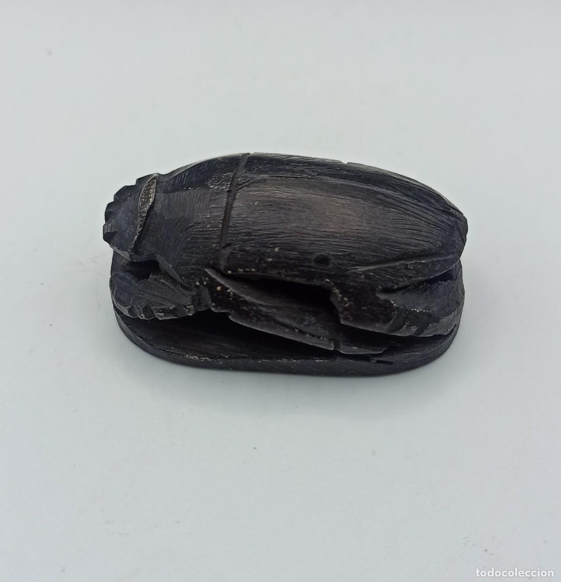 Arte: Escarabajo tallado de Egipto - Foto 4