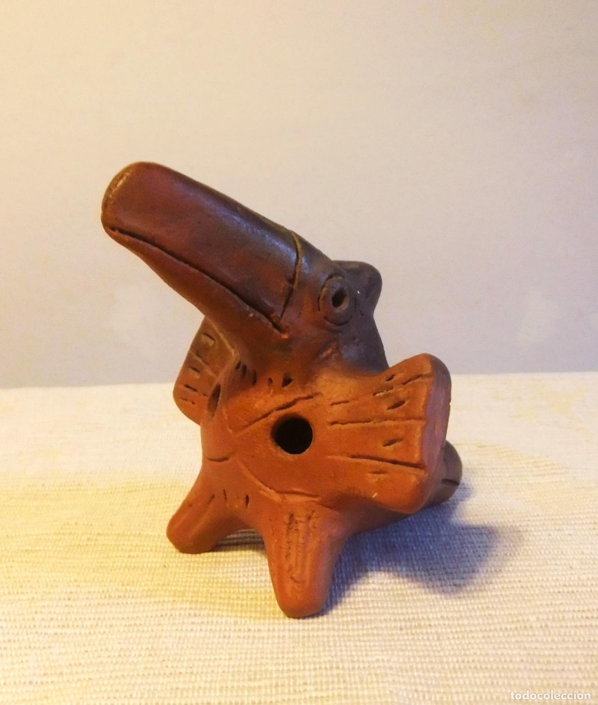 Arte: SILBATO, OCARINA DE ARCILLA AZTECA / MAYA - Foto 4