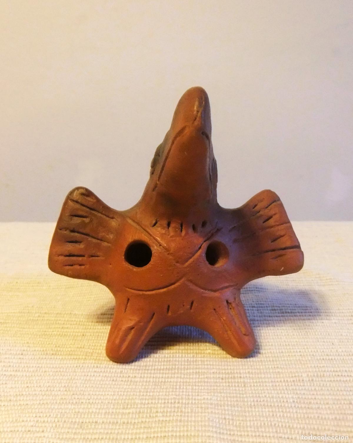 Arte: SILBATO, OCARINA DE ARCILLA AZTECA / MAYA - Foto 5