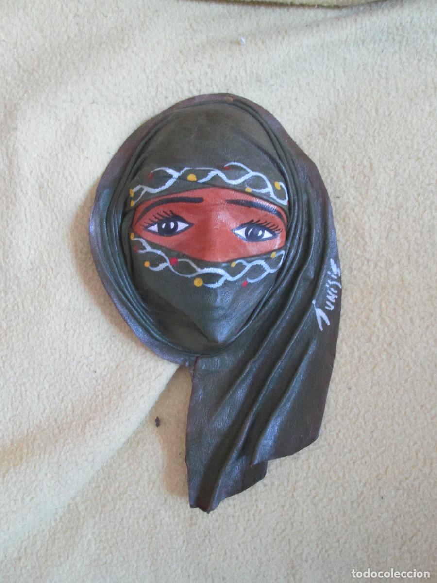 Arte: MASCARA DE CUERO DE TUNEZ - Foto 1