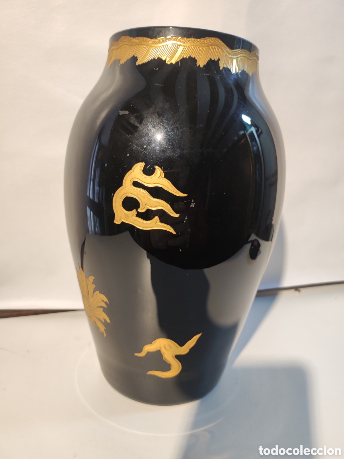 Arte: Jarr&oacute;n chino en cristal y dorado - Foto 3