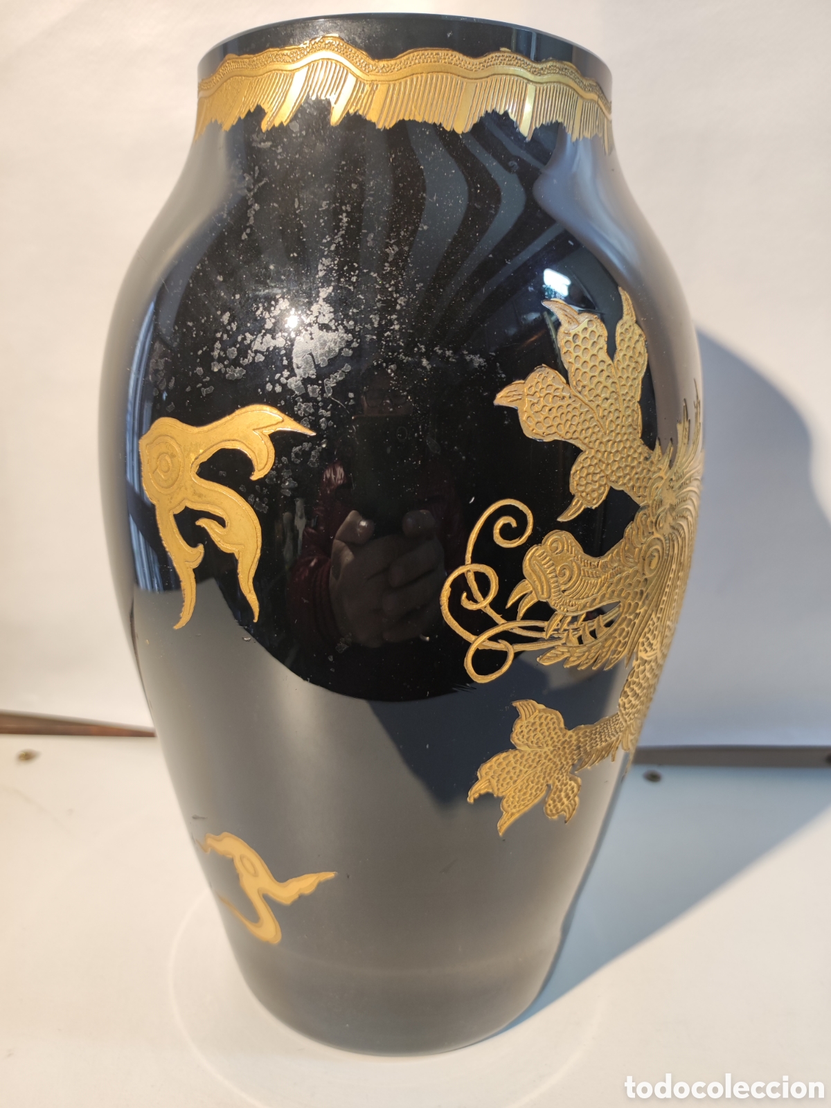 Arte: Jarr&oacute;n chino en cristal y dorado - Foto 5