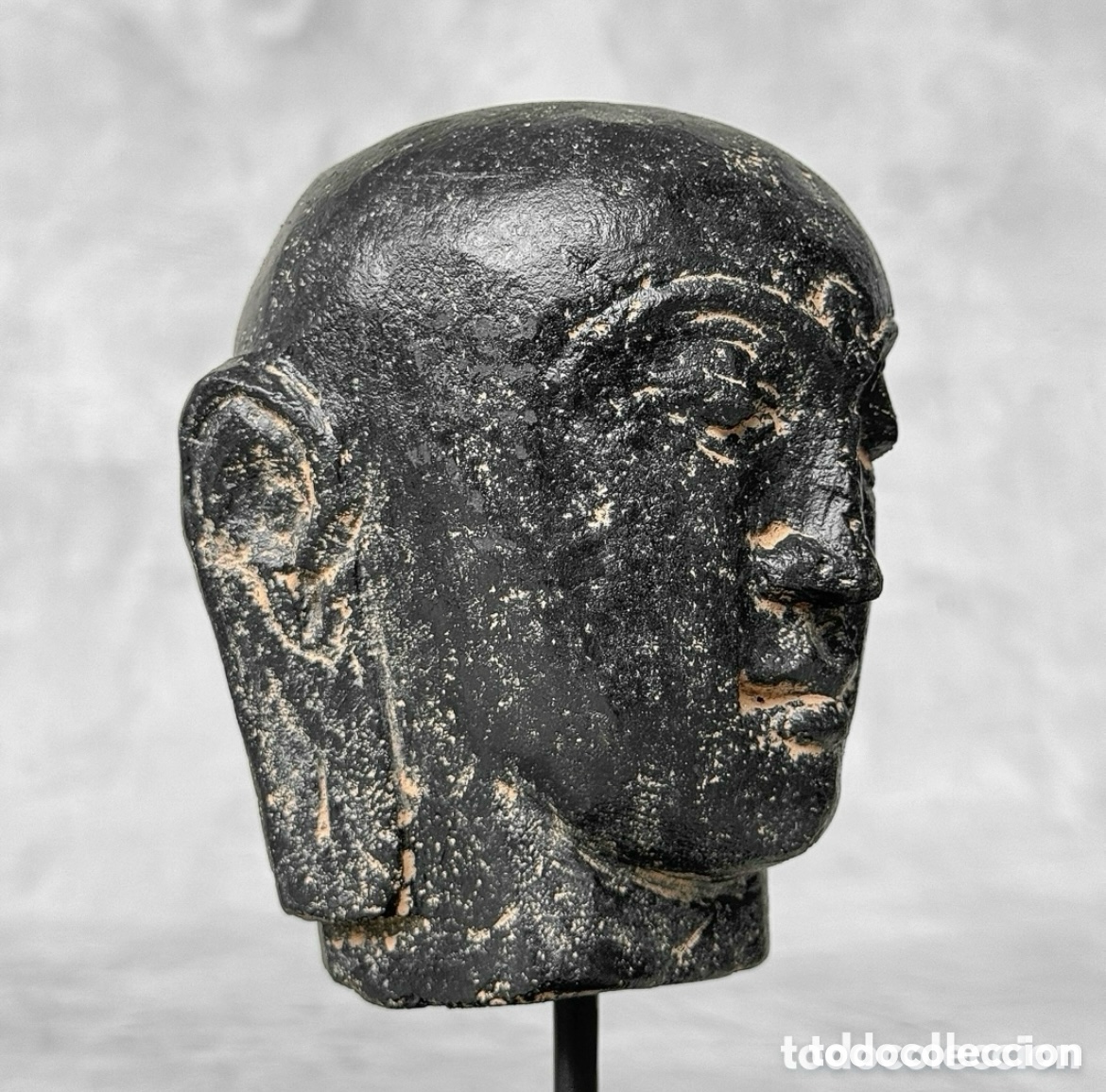 Arte: BUSTO DE BUDA EN PIEDRA DE LAVA. JAVA, INDONESIA - Foto 10