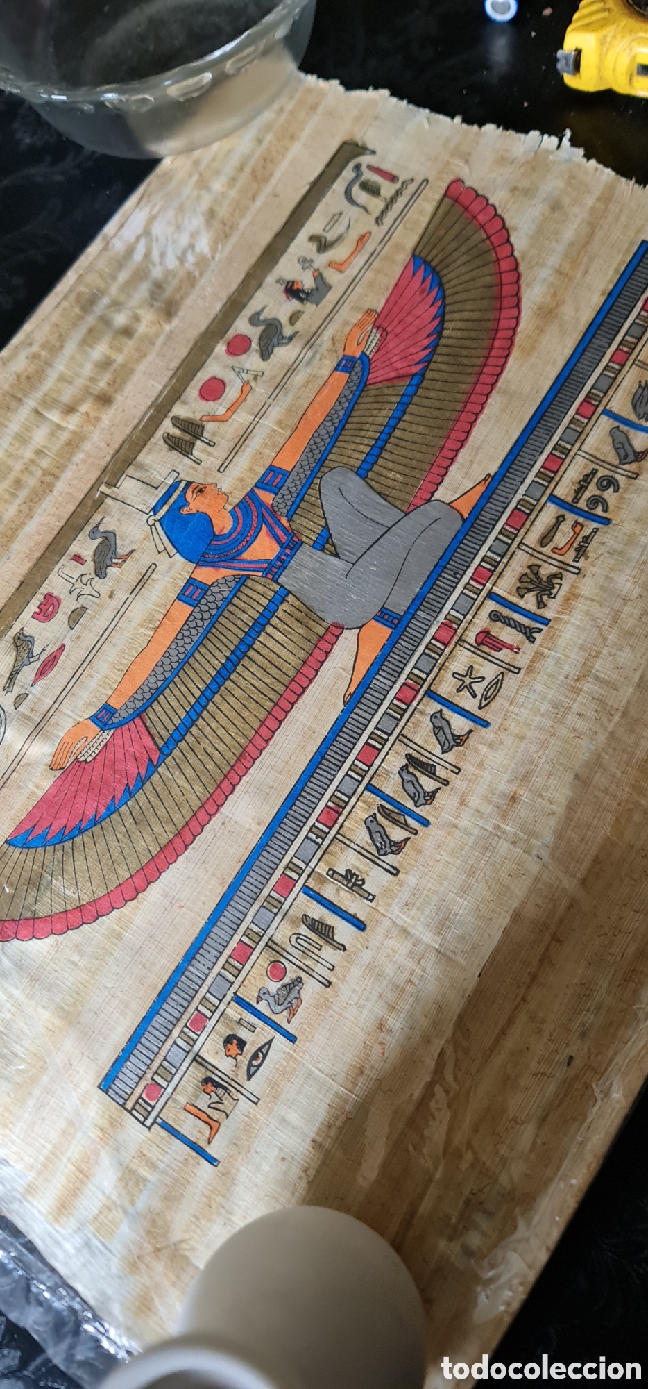 Arte: Papiro cleopatra pintado a mano - Foto 2