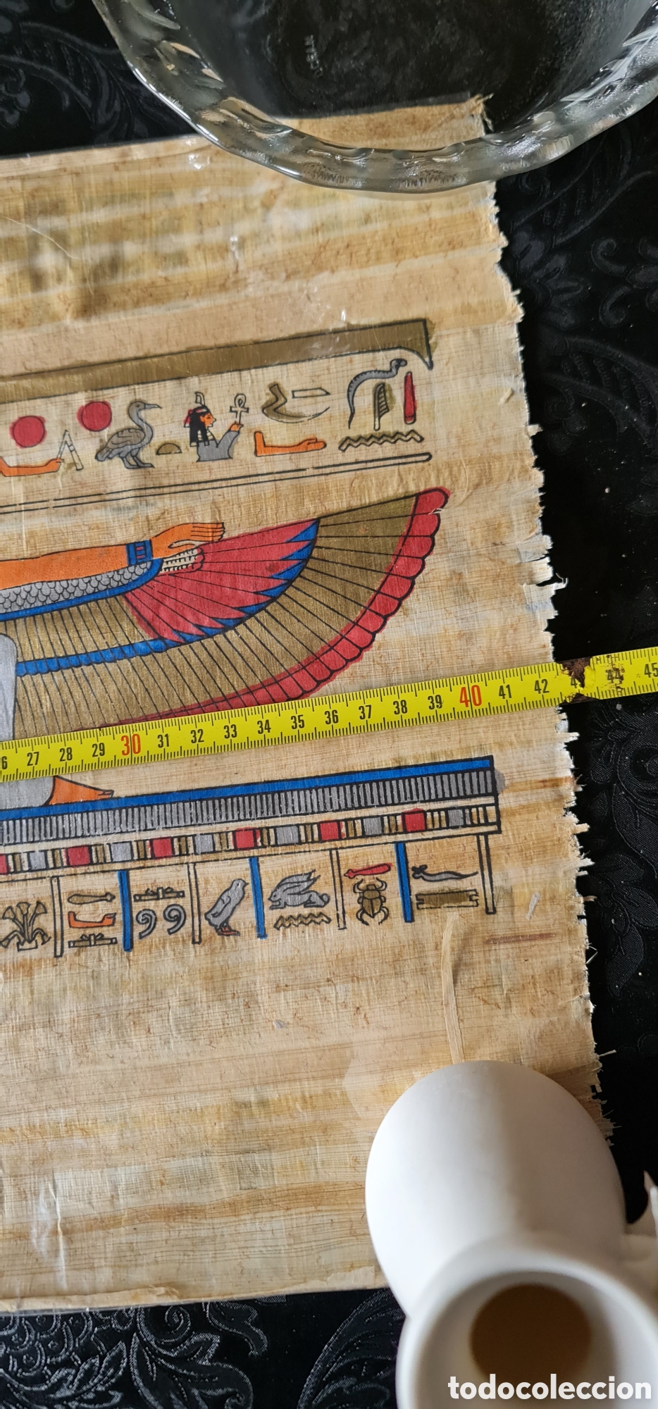 Arte: Papiro cleopatra pintado a mano - Foto 3