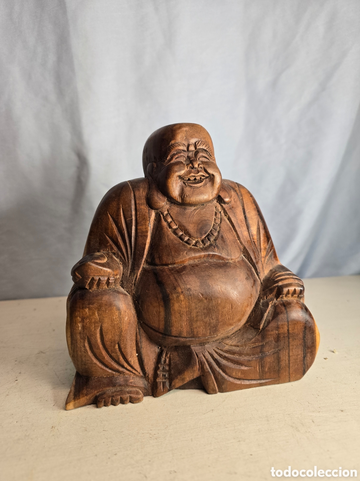 Arte: Buda esculpido en madera - Foto 4