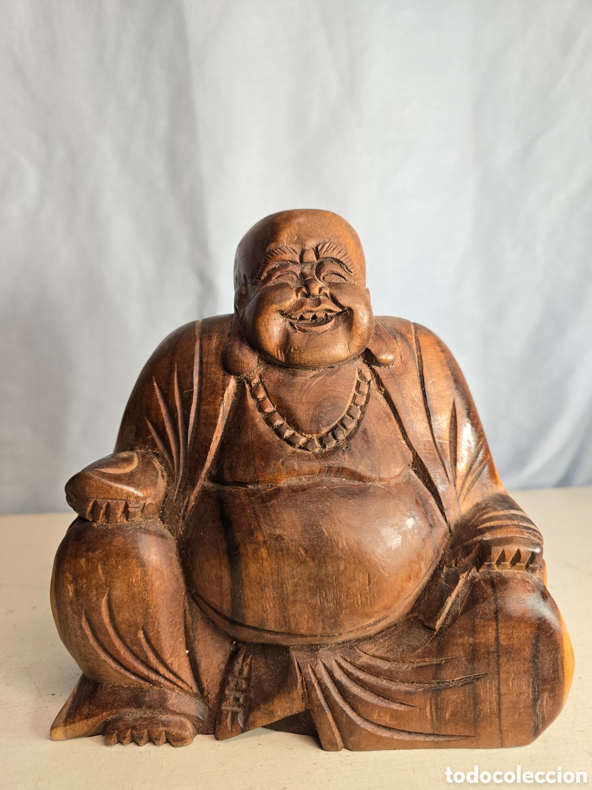 Arte: Buda esculpido en madera - Foto 1