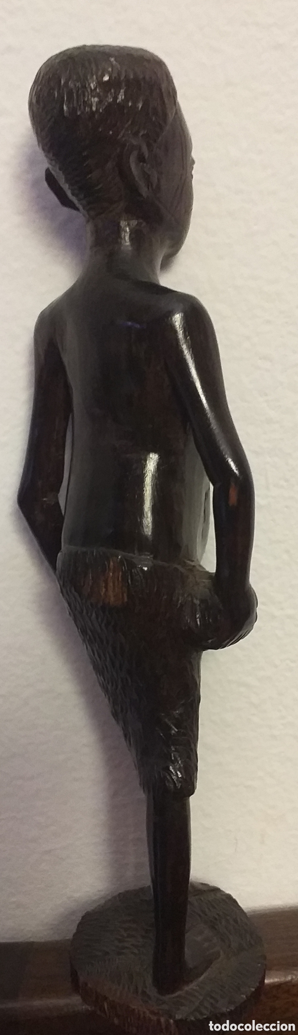 Arte: Pareja de figuras africanas de &eacute;bano - Foto 7