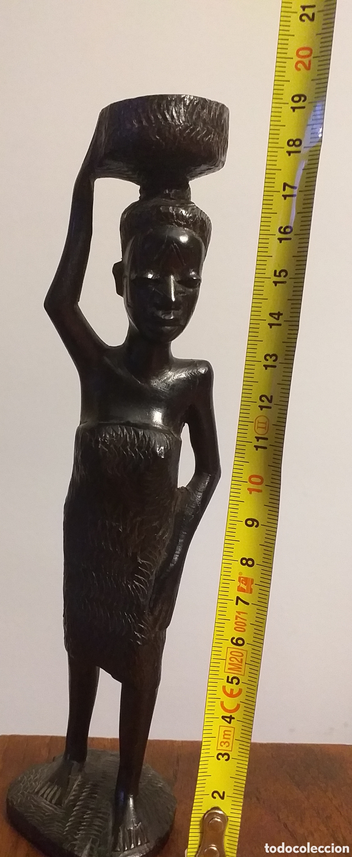 Arte: Pareja de figuras africanas de &eacute;bano - Foto 11