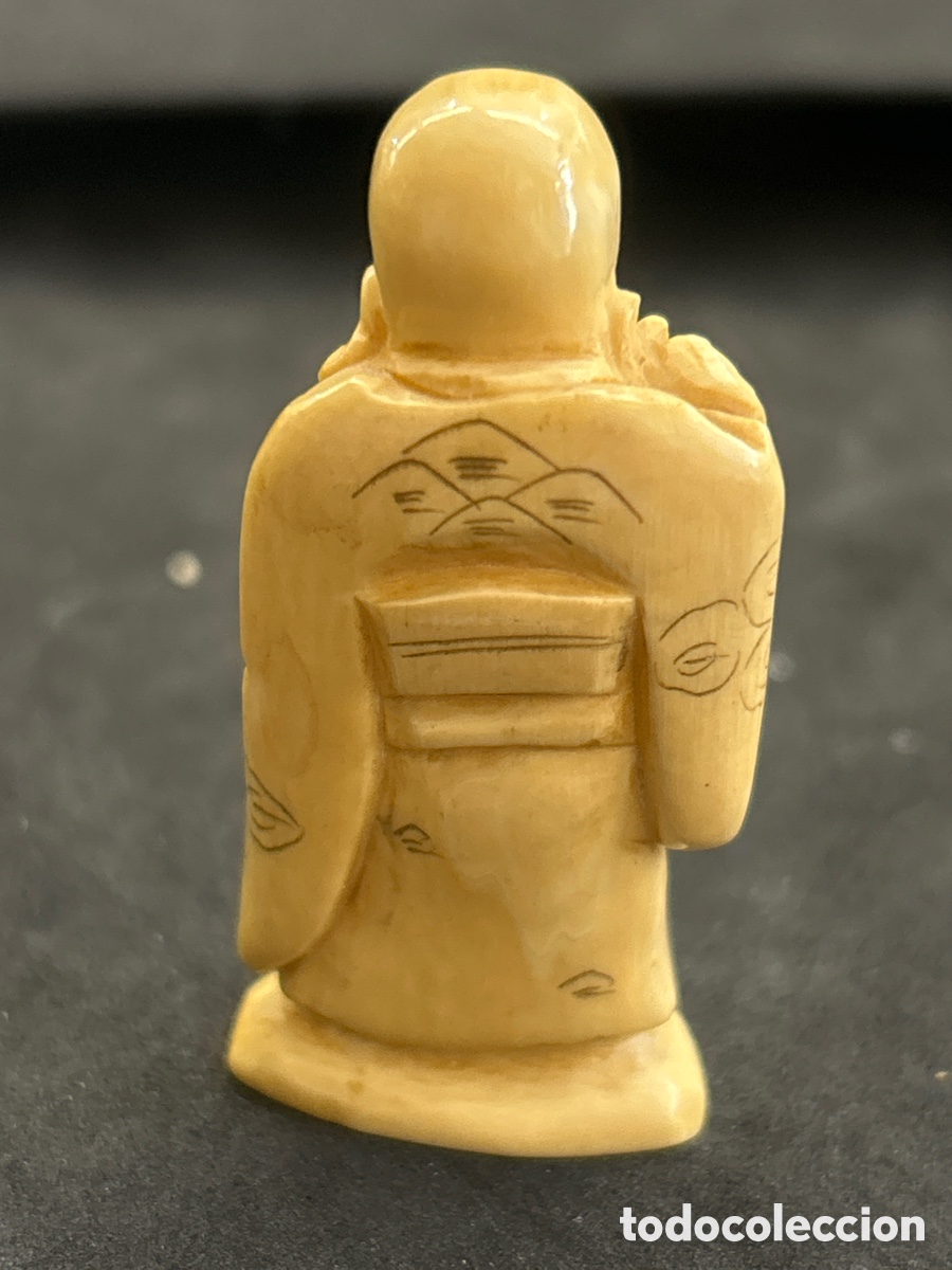Arte: Netsuke figurita marfil 5cm - Foto 2