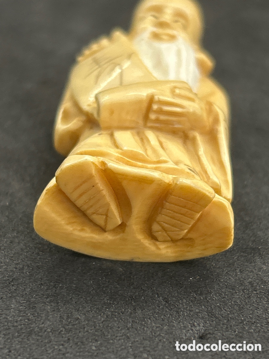 Arte: Netsuke figurita marfil 5cm - Foto 3