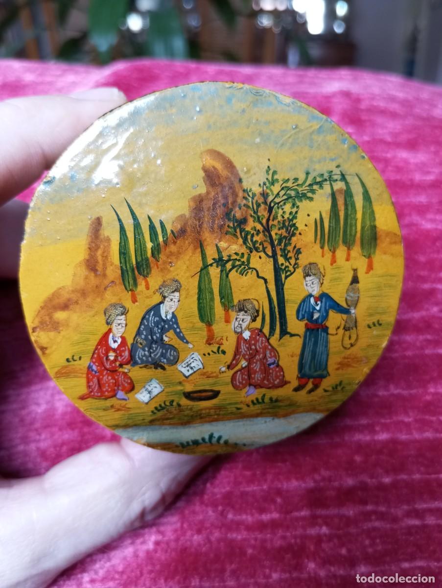 Arte: CAJA DE MADERA PERSA PINTADA A MANO - Foto 1