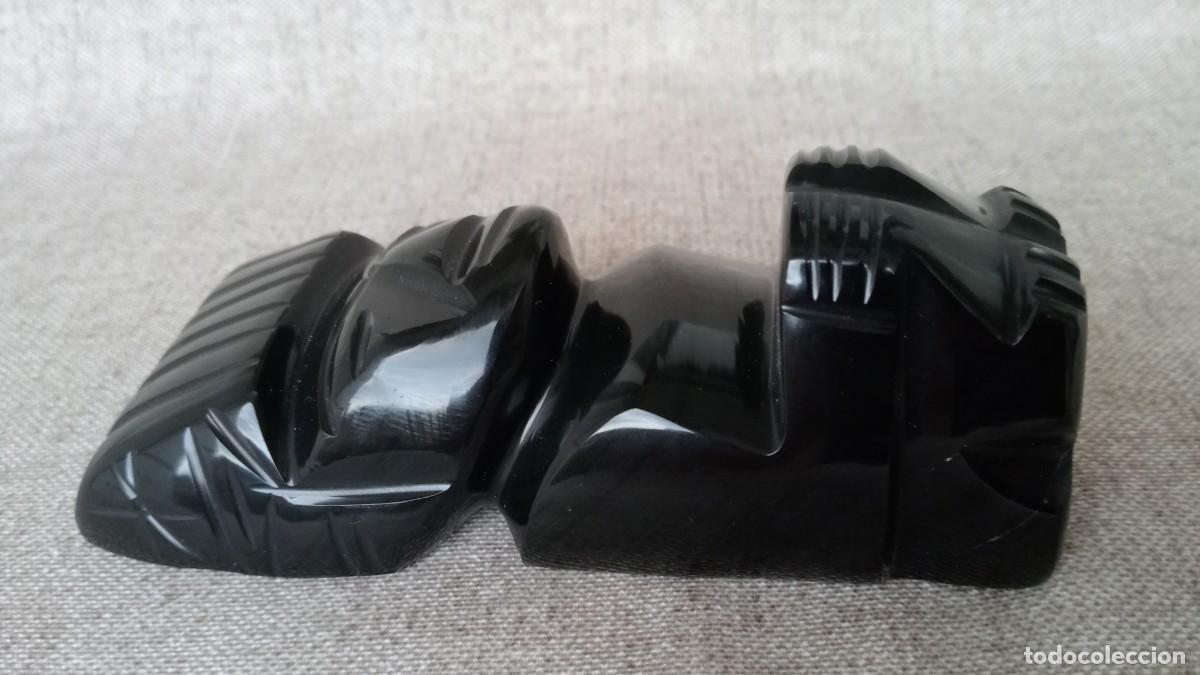 Arte: FIGURA AZTECA TALLADA EN OBSIDIANA - Foto 3