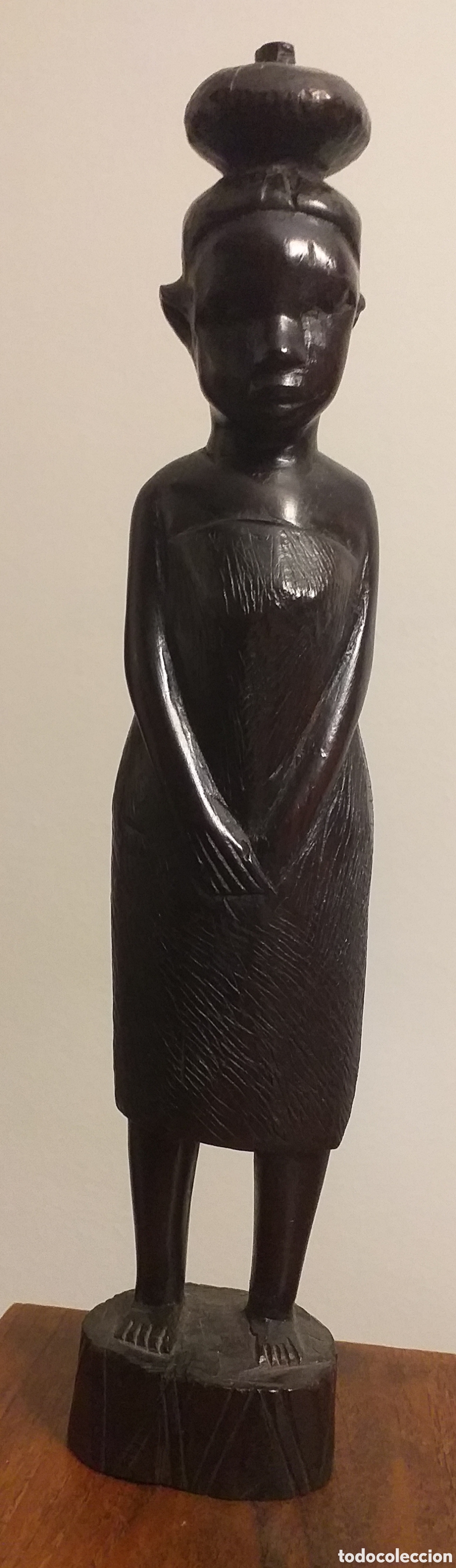 Arte: Figura &eacute;bano africana - Foto 2
