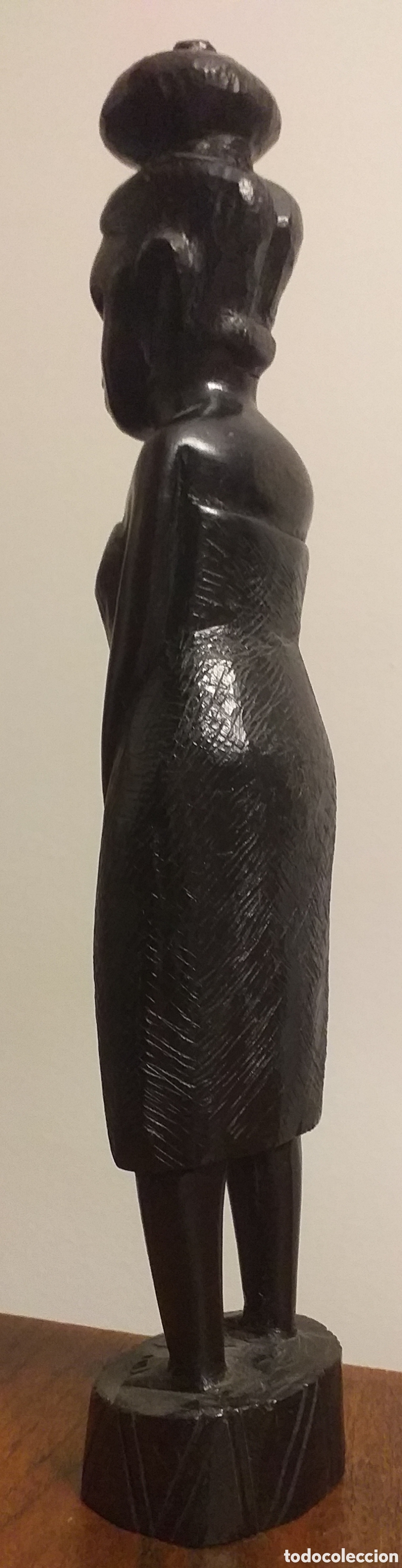 Arte: Figura &eacute;bano africana - Foto 4