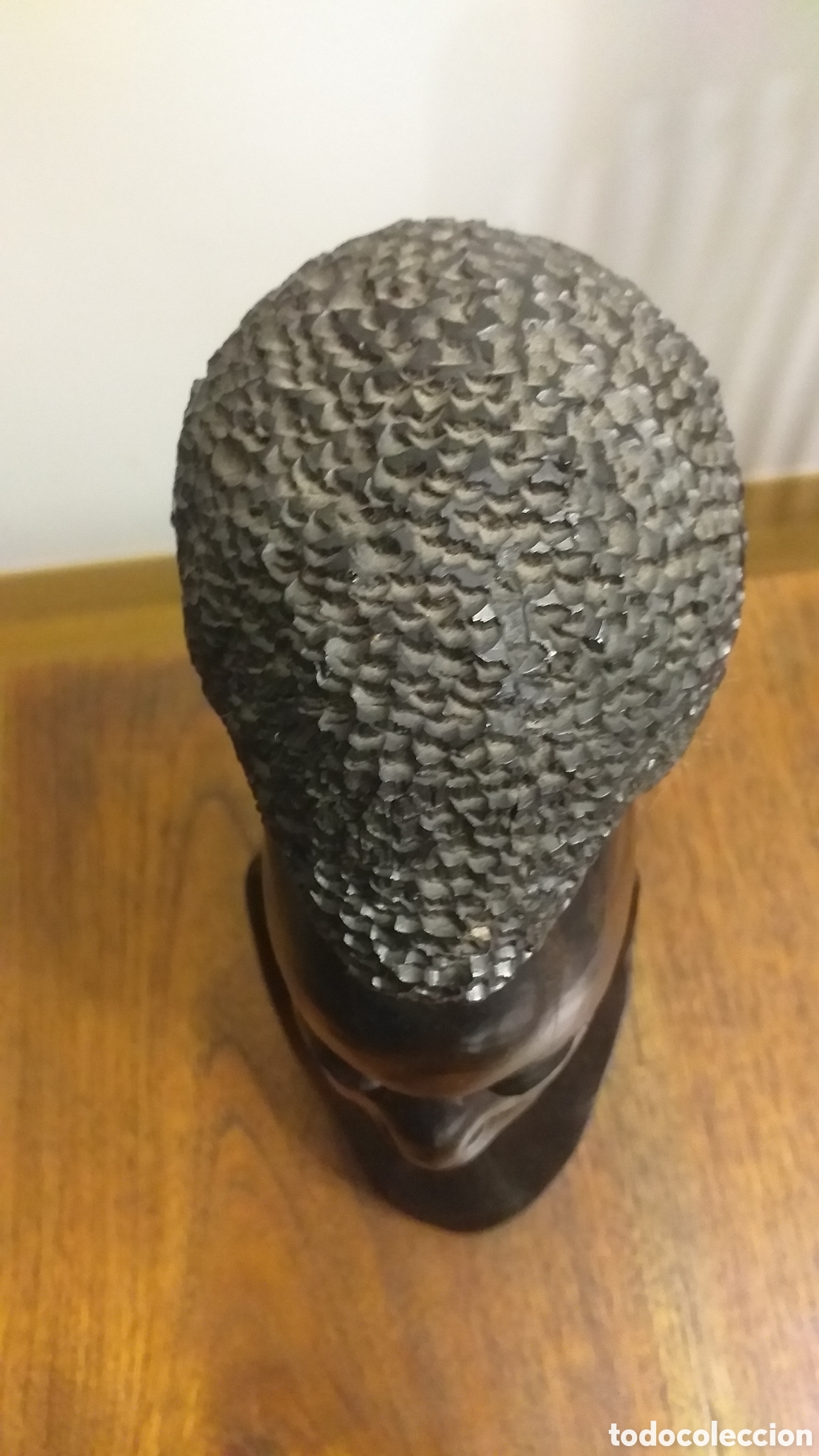 Arte: Busto hombre africano de &eacute;bano - Foto 5