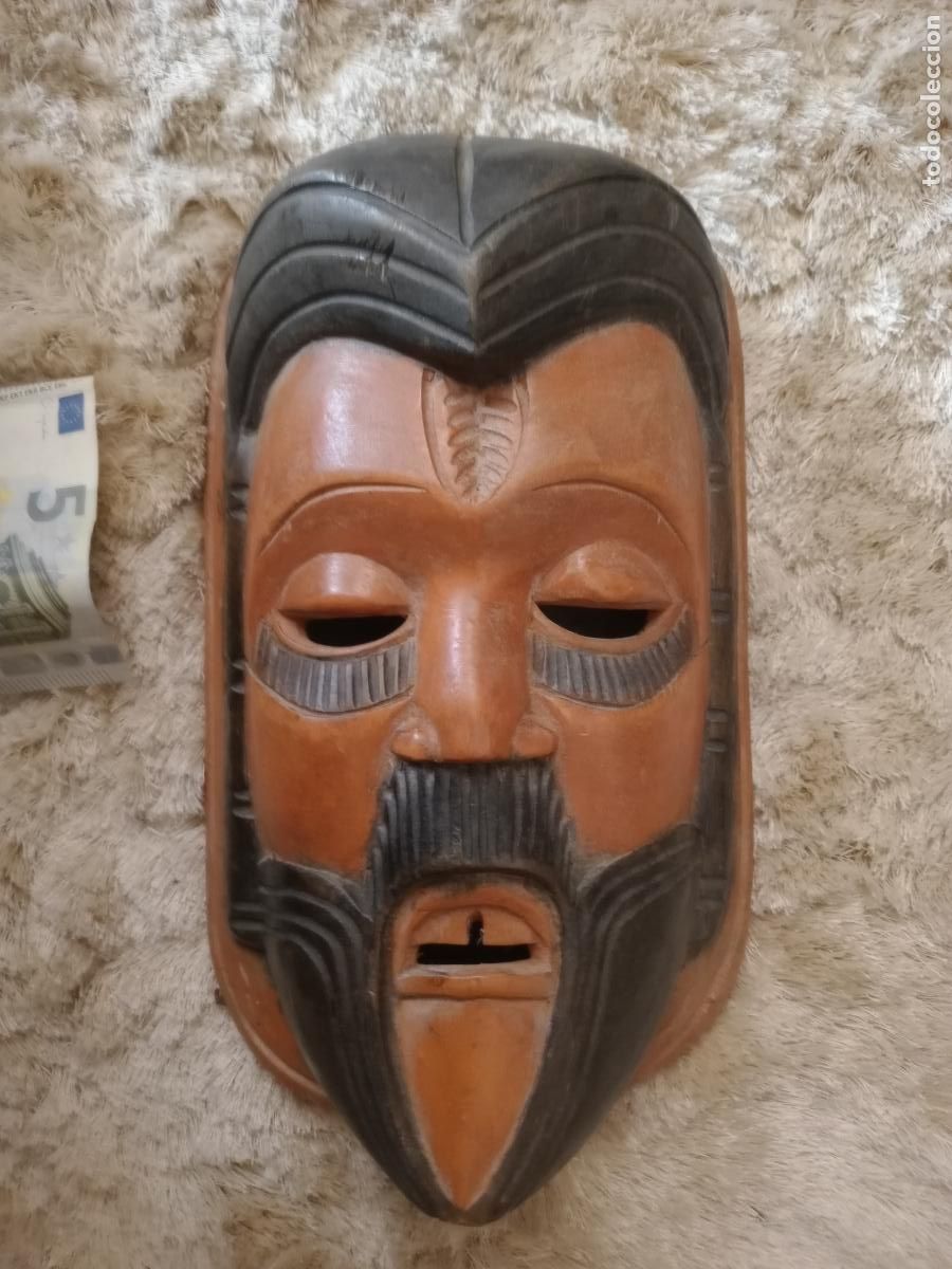 Arte: Talla en madera. M&aacute;scara - Foto 1