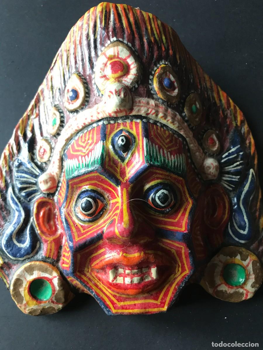 Arte: Pareja de mascaras nepal&iacute;s - Foto 2