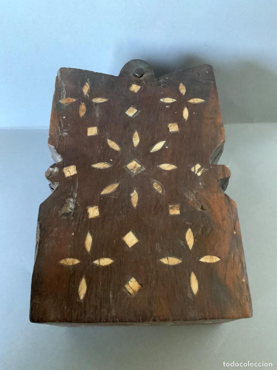 Arte: Bindi box ( caja de bindi ) hind&uacute;. Antigua. - Foto 3