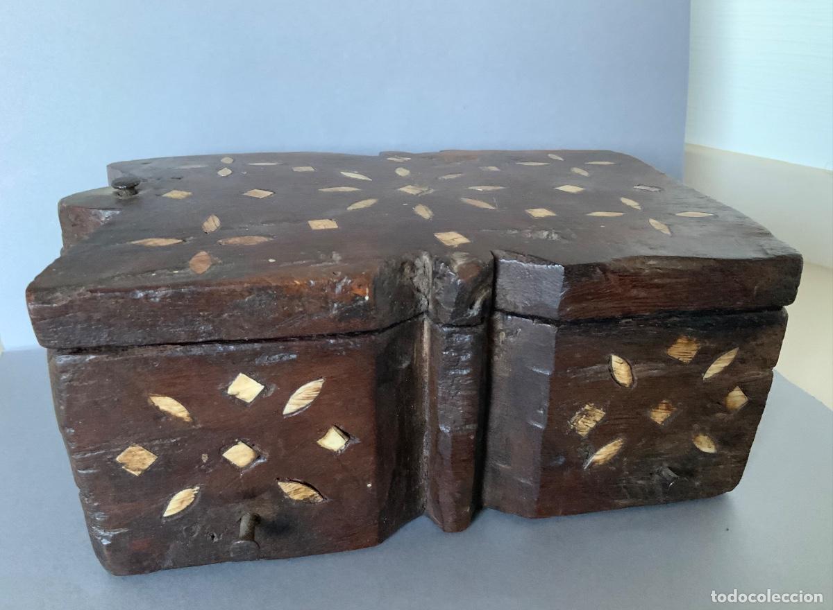 Arte: Bindi box ( caja de bindi ) hind&uacute;. Antigua. - Foto 10