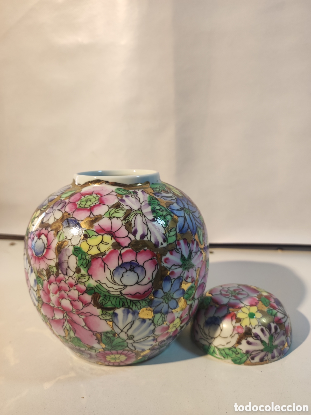 Arte: Tibor de color chino con marca - Foto 3