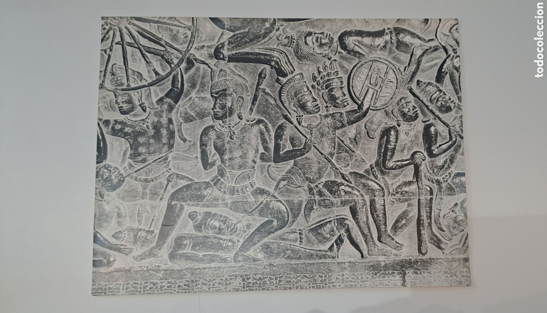 Arte: Agkor wat templo escena en Agfa papel - Foto 1