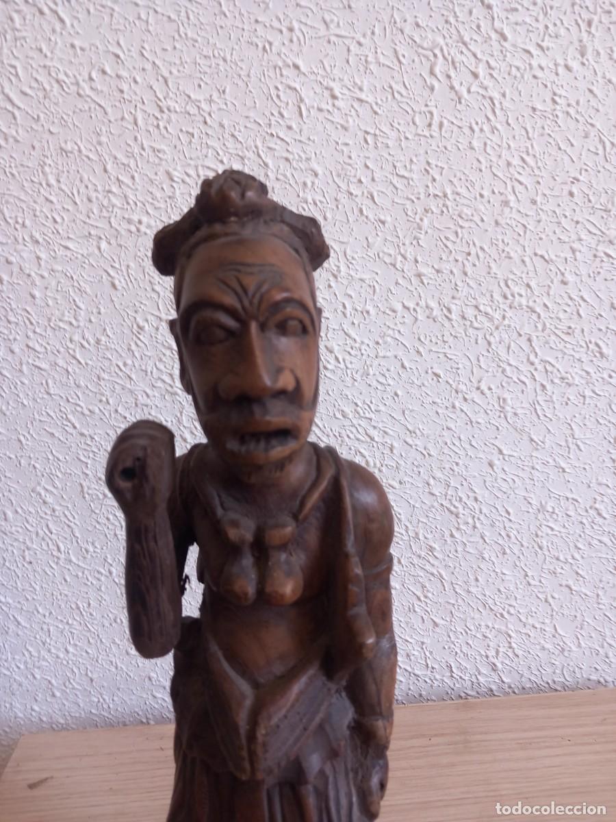 Arte: FIGURA DE MADERA 34 CM,, - Foto 2