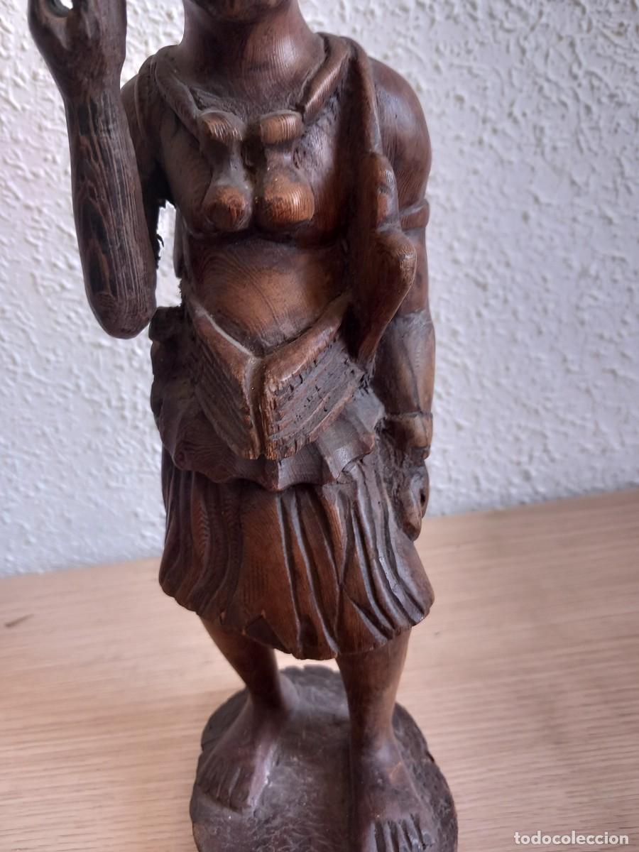 Arte: FIGURA DE MADERA 34 CM,, - Foto 3