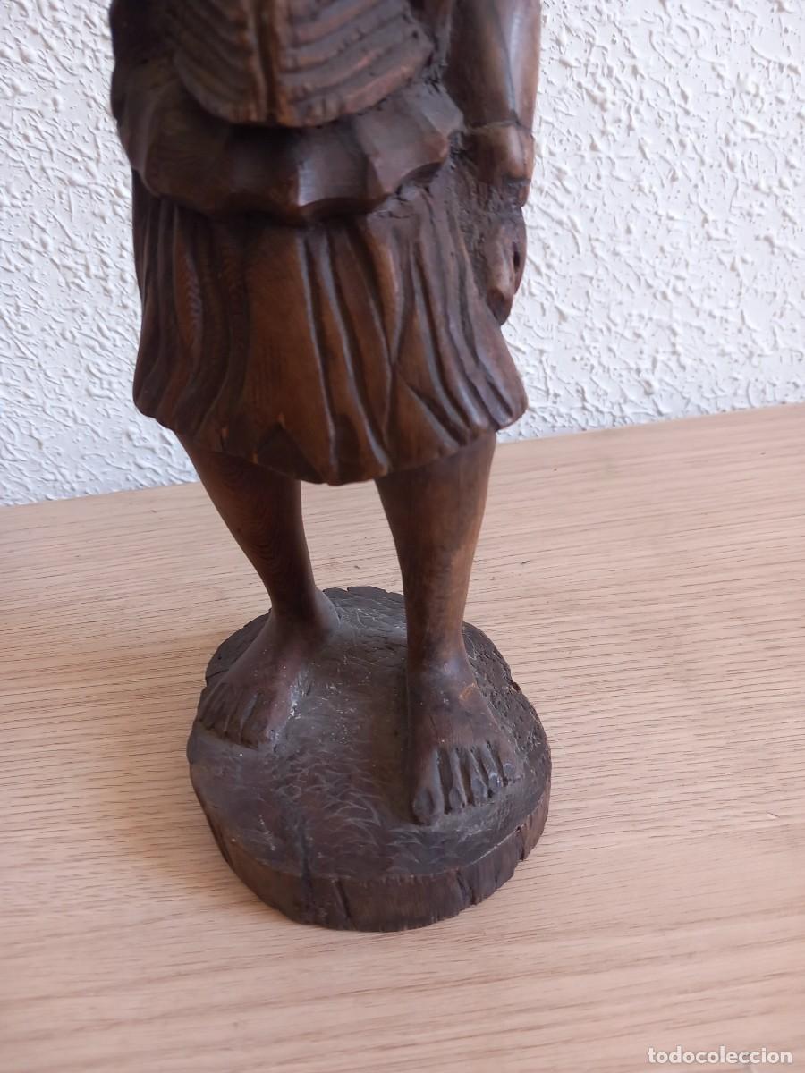 Arte: FIGURA DE MADERA 34 CM,, - Foto 4