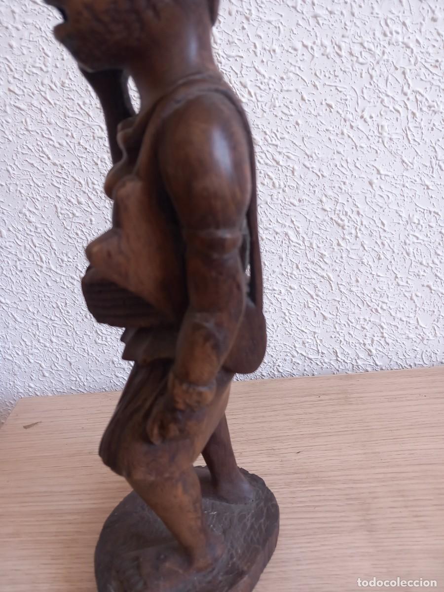 Arte: FIGURA DE MADERA 34 CM,, - Foto 7