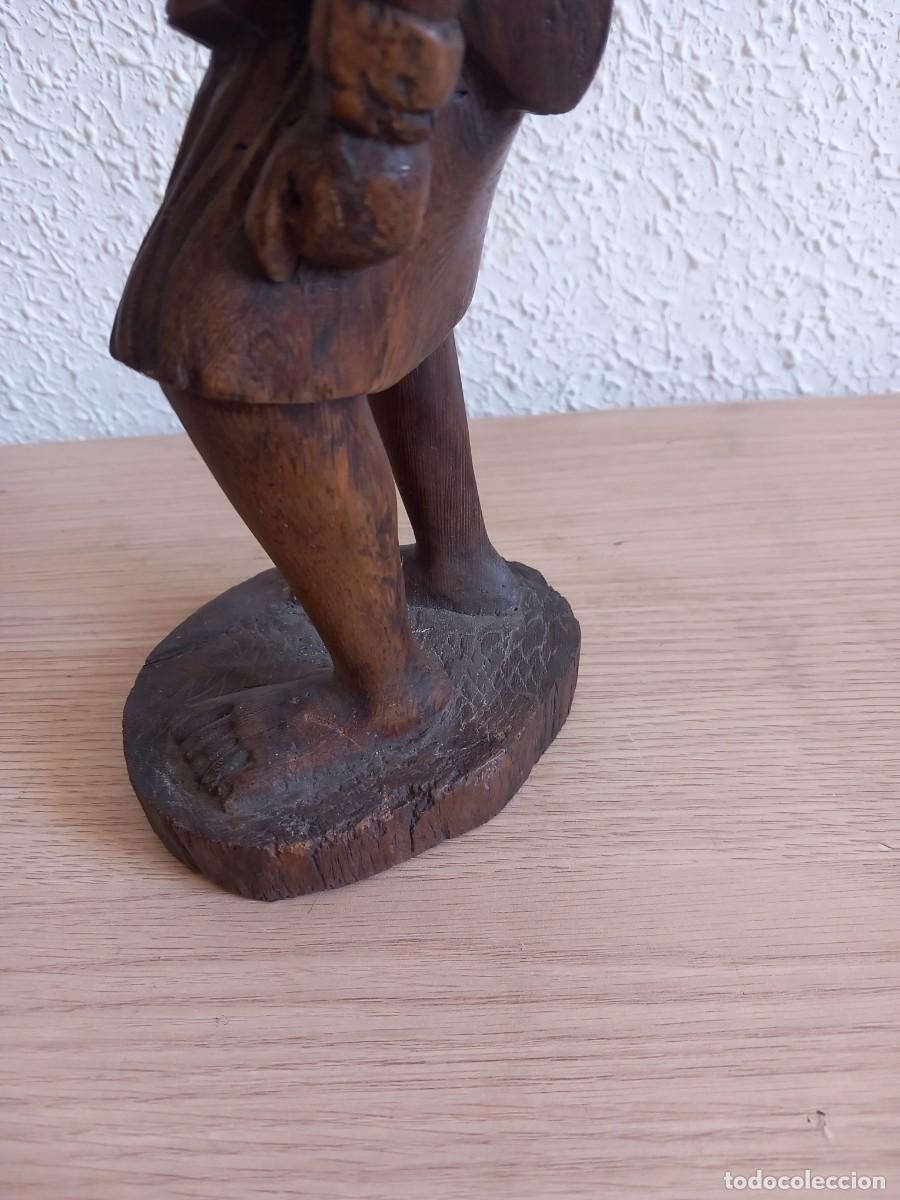 Arte: FIGURA DE MADERA 34 CM,, - Foto 8