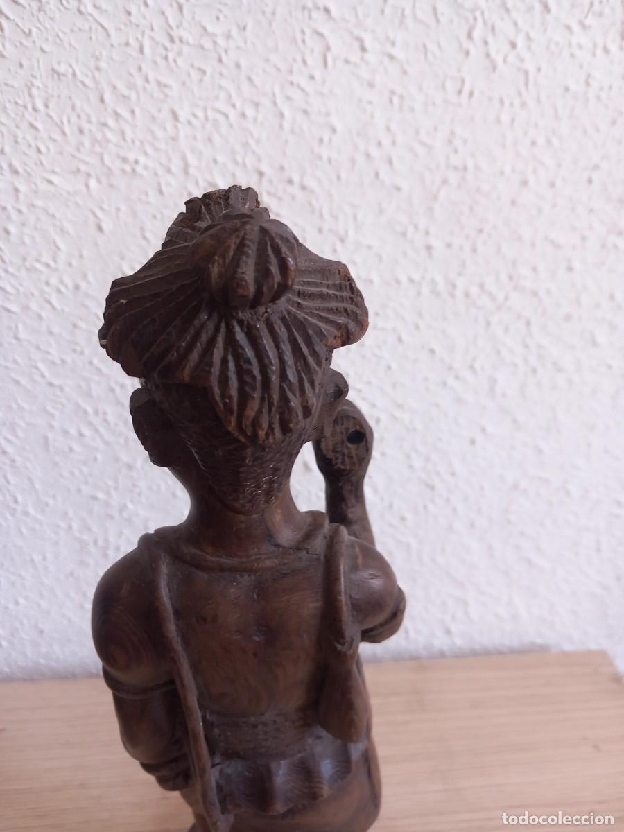 Arte: FIGURA DE MADERA 34 CM,, - Foto 10