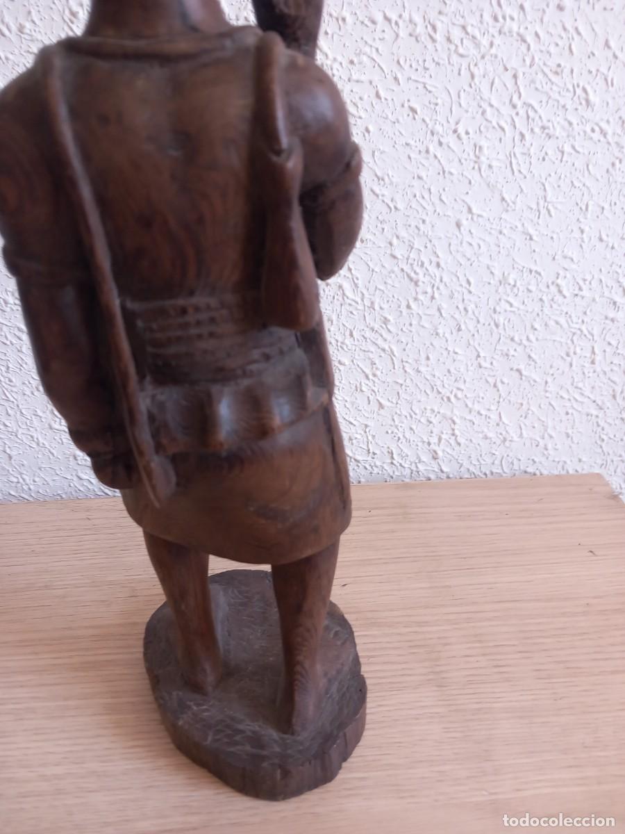 Arte: FIGURA DE MADERA 34 CM,, - Foto 11