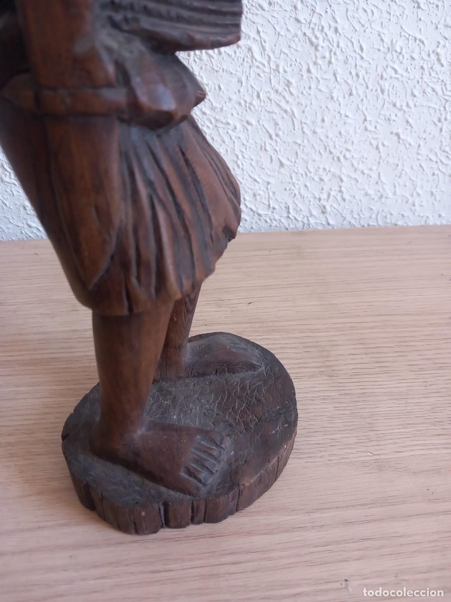 Arte: FIGURA DE MADERA 34 CM,, - Foto 14